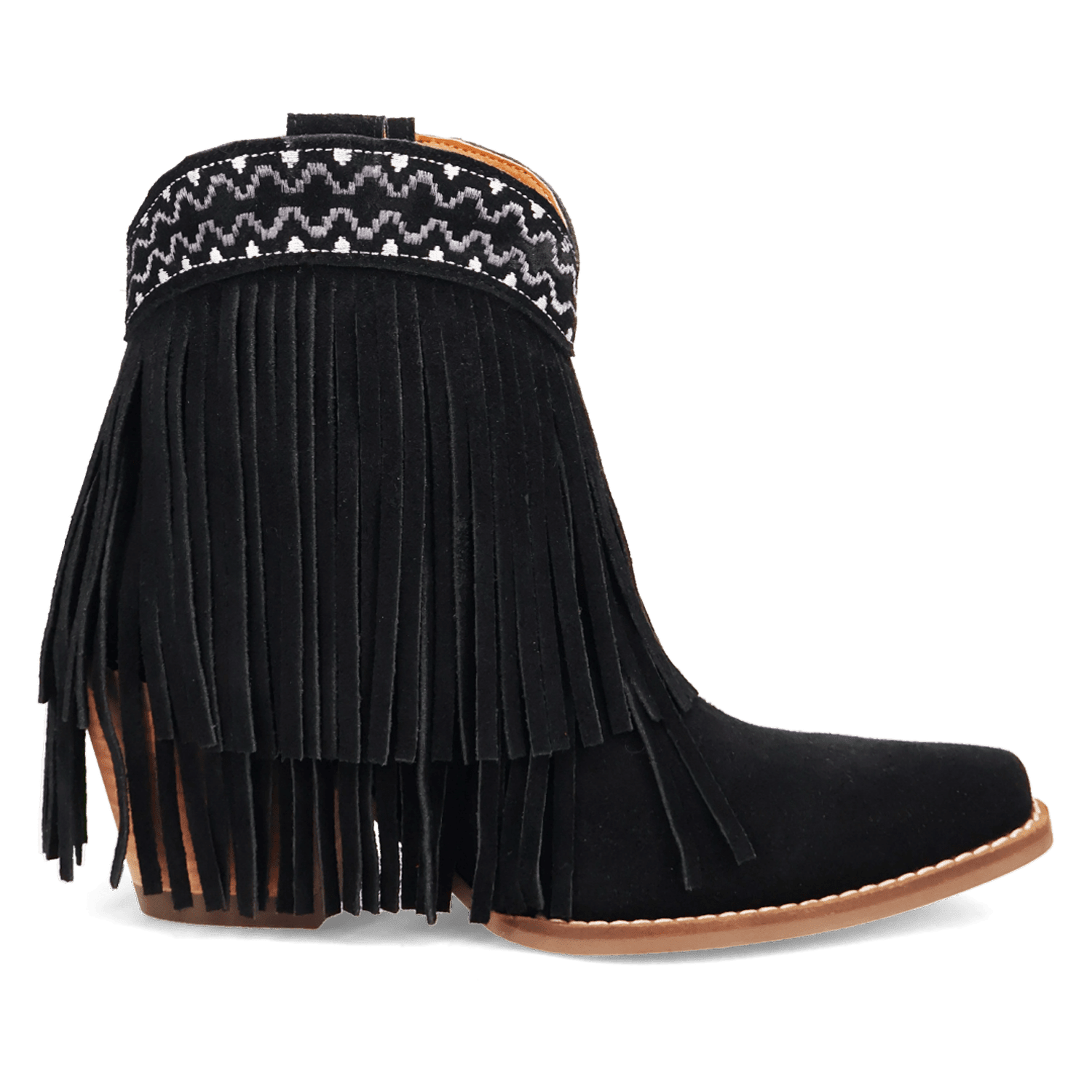 Angle 2, TAPADERO SUEDE BOOTIE