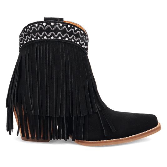 Angle 2, TAPADERO SUEDE BOOTIE