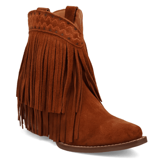 Angle 1, TAPADERO SUEDE BOOTIE