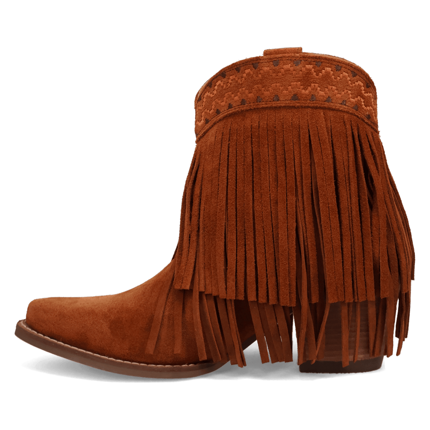 Angle 3, TAPADERO SUEDE BOOTIE