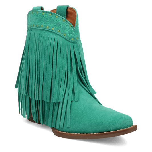 Angle 1, TAPADERO SUEDE BOOTIE