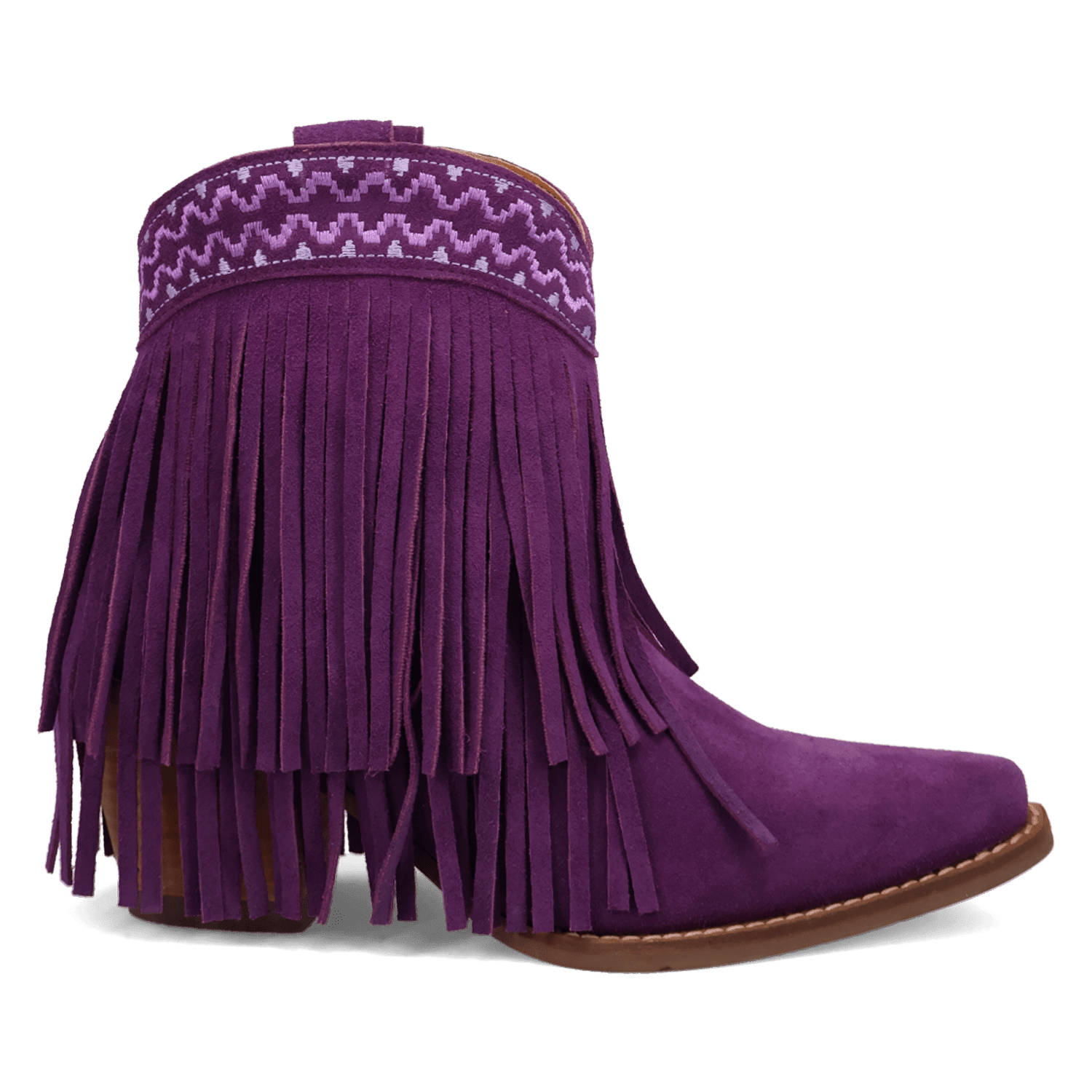 Angle 2, TAPADERO SUEDE BOOTIE