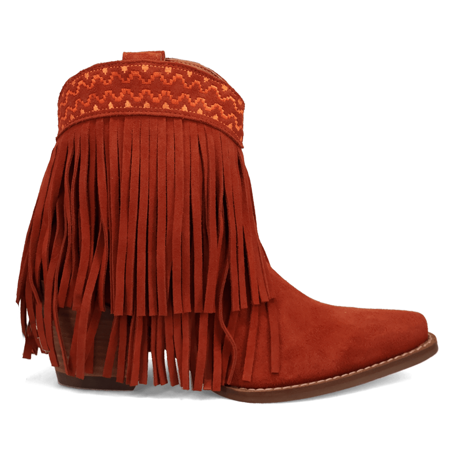 Angle 2, TAPADERO SUEDE BOOTIE