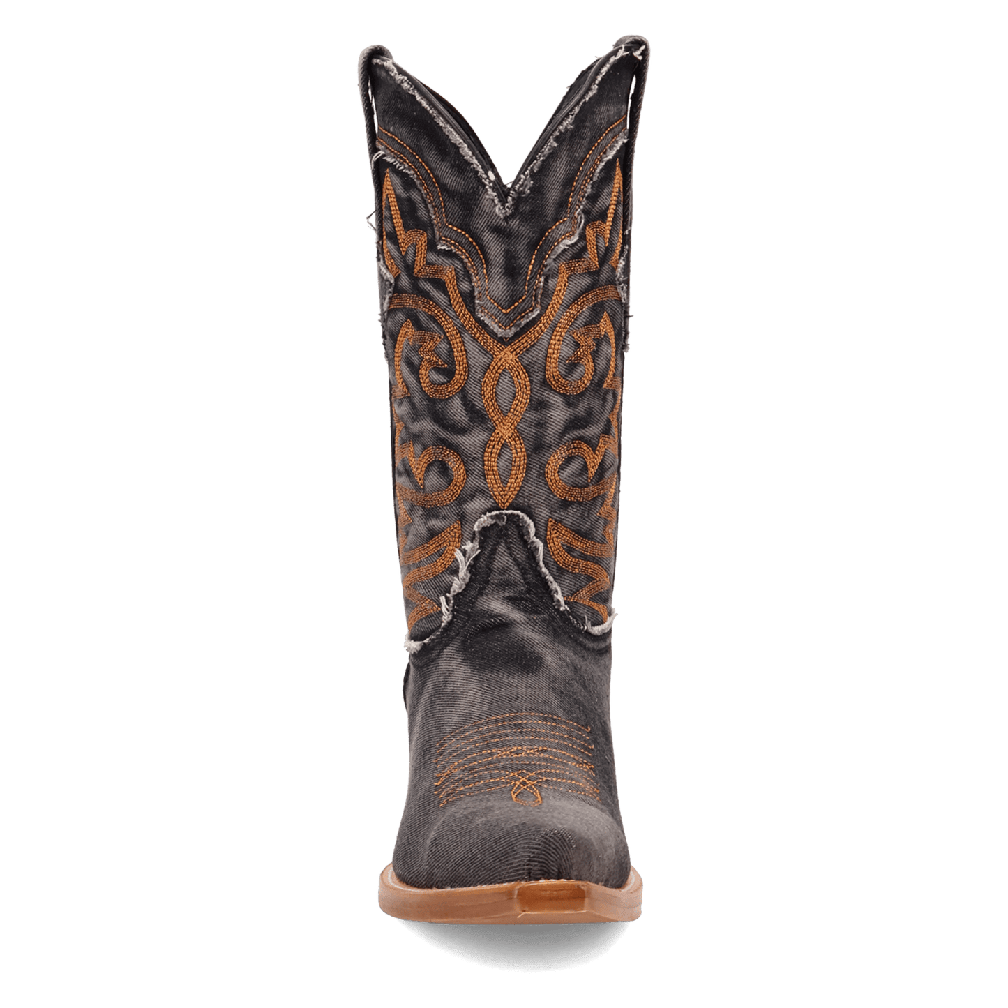 PRODUCT SHOT BIG EASY DENIM BOOT AT FRONT ANGLE