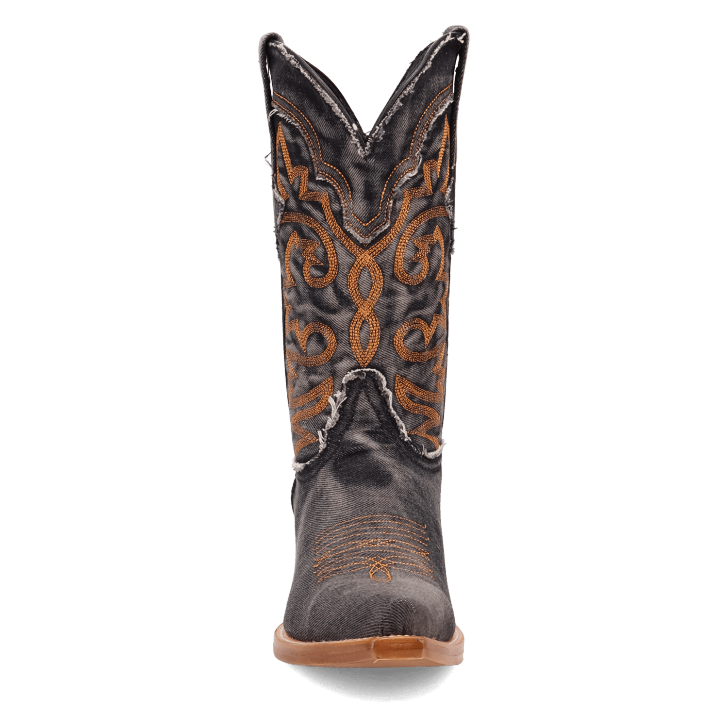 PRODUCT SHOT BIG EASY DENIM BOOT AT FRONT ANGLE