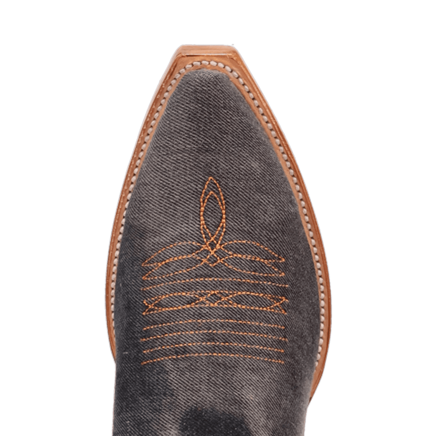 PRODUCT SHOT BIG EASY DENIM BOOT AT TOE ANGLE