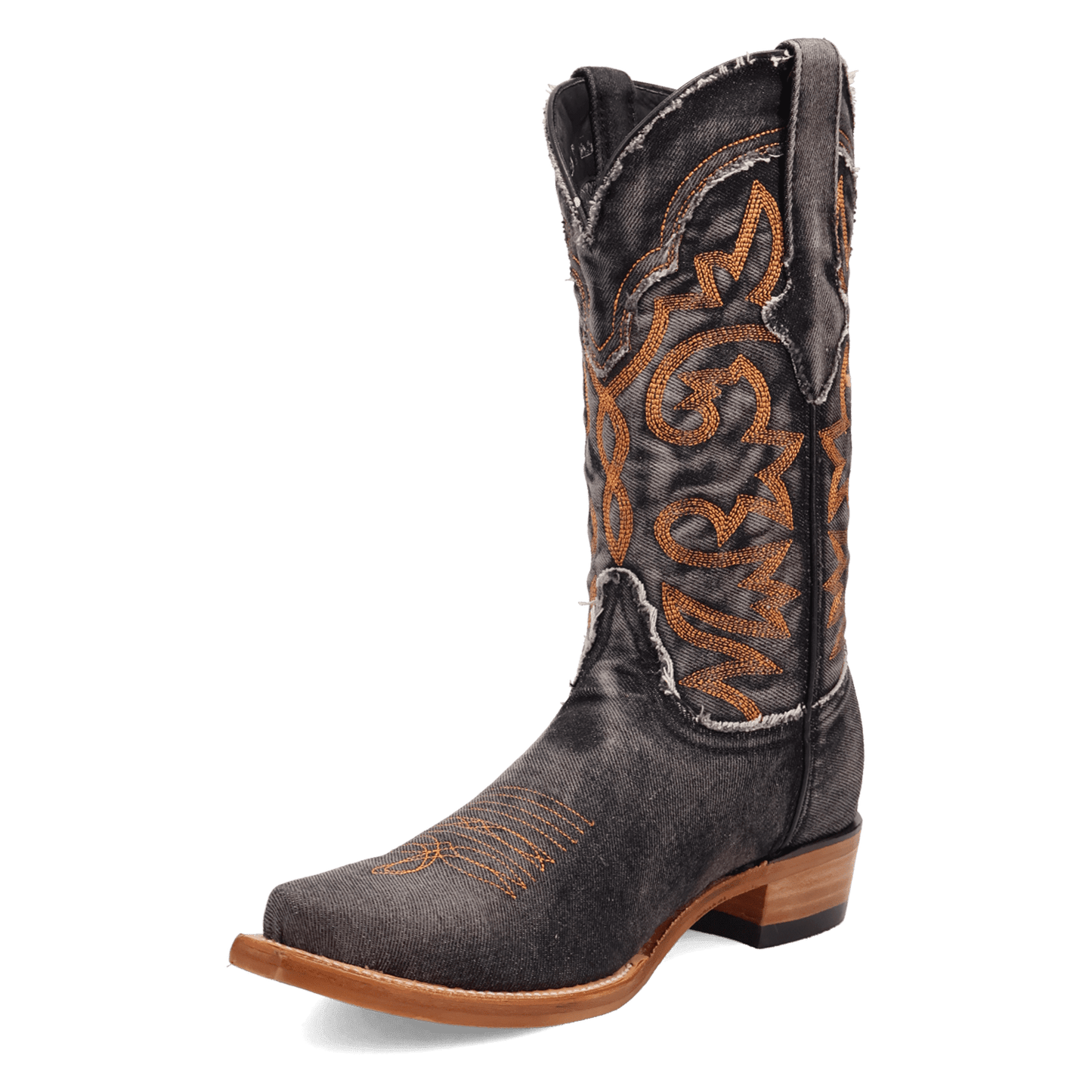 PRODUCT SHOT BIG EASY DENIM BOOT AT 225 DEGREE ANGLE