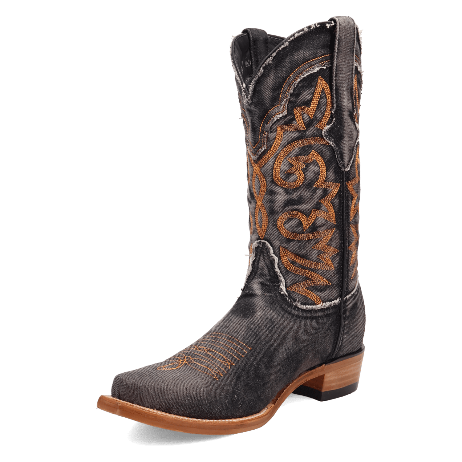 PRODUCT SHOT BIG EASY DENIM BOOT AT 225 DEGREE ANGLE