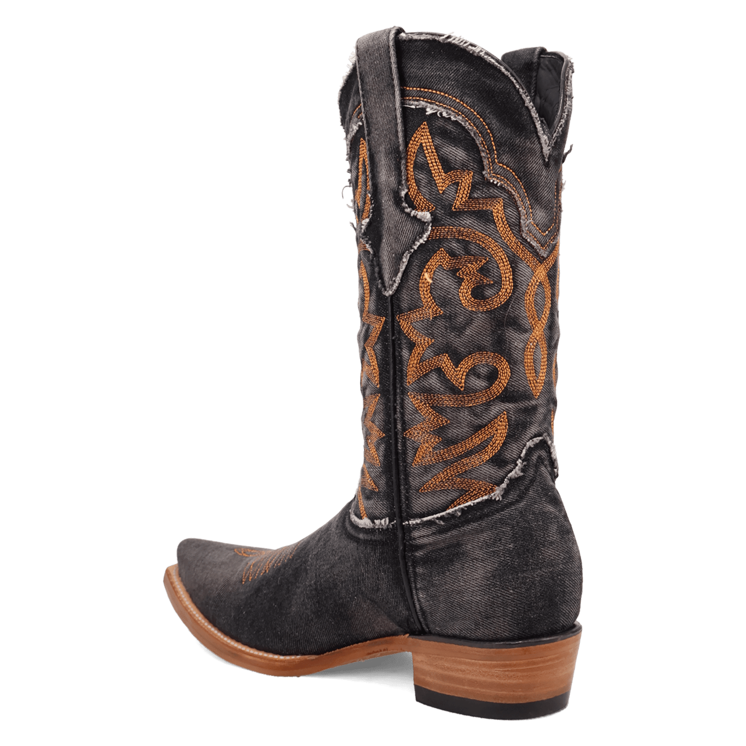 PRODUCT SHOT BIG EASY DENIM BOOT AT 270 DEGREE ANGLE