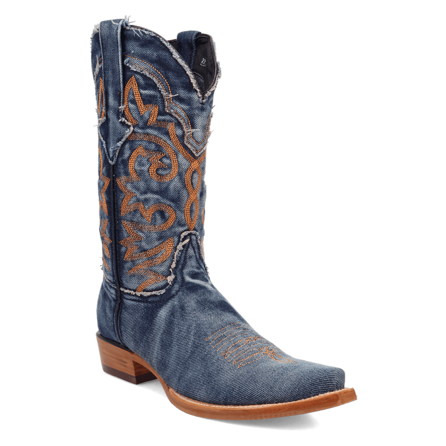 PRODUCT SHOT BIG EASY DENIM BOOT AT 45 DEGREE ANGLE