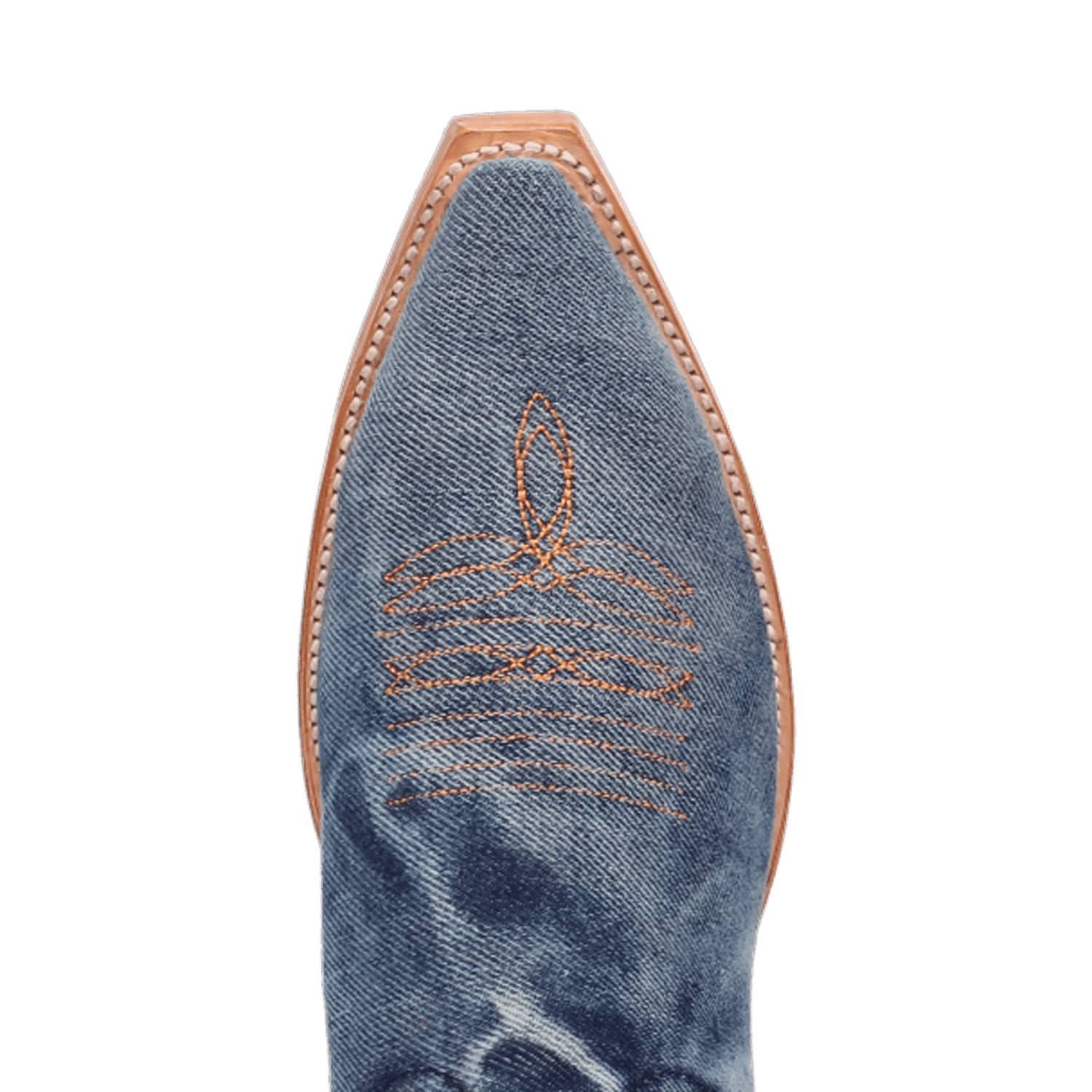 PRODUCT SHOT BIG EASY DENIM BOOT AT TOE ANGLE