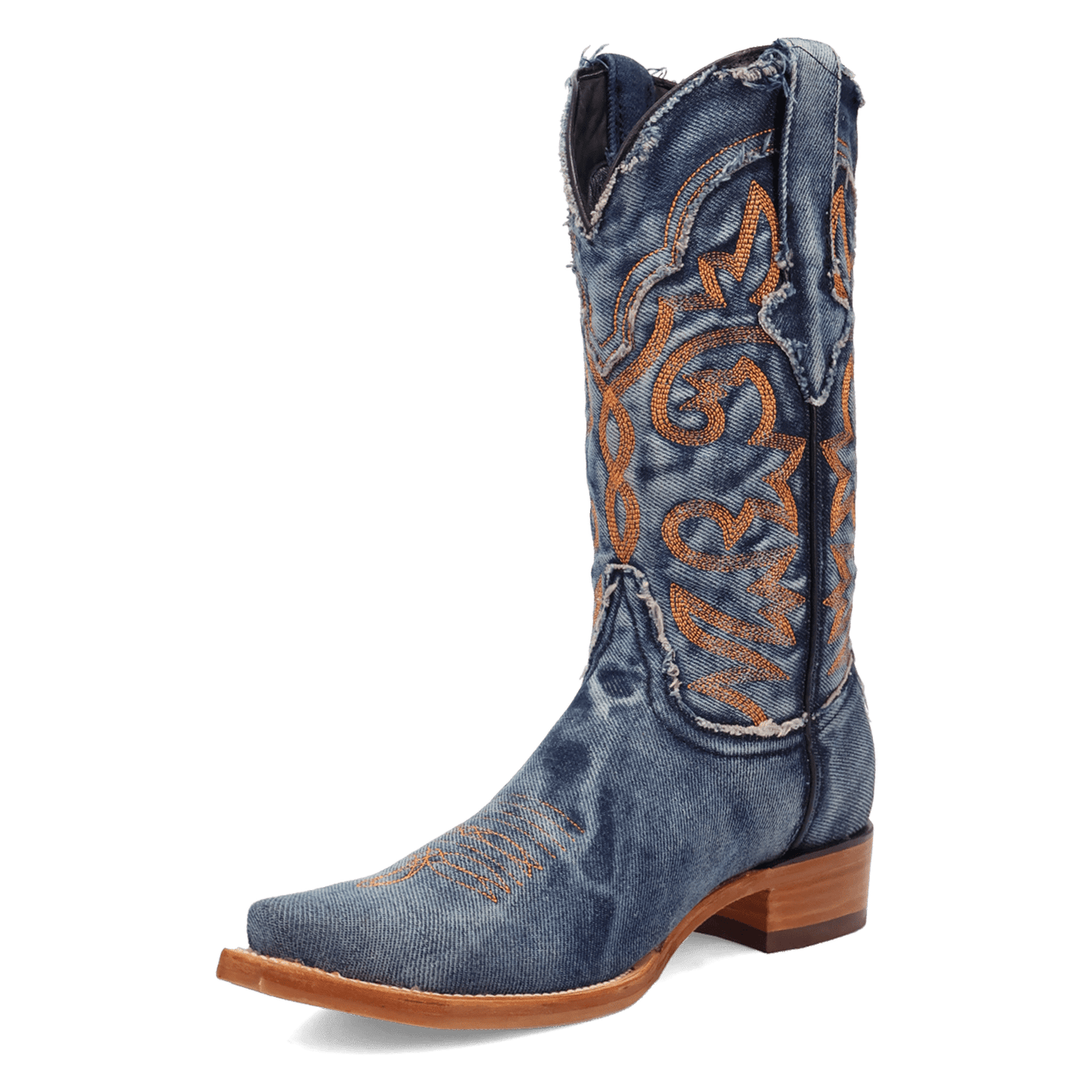 PRODUCT SHOT BIG EASY DENIM BOOT AT 225 DEGREE ANGLE