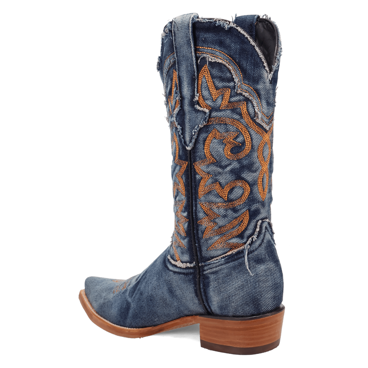 PRODUCT SHOT BIG EASY DENIM BOOT AT 270 DEGREE ANGLE