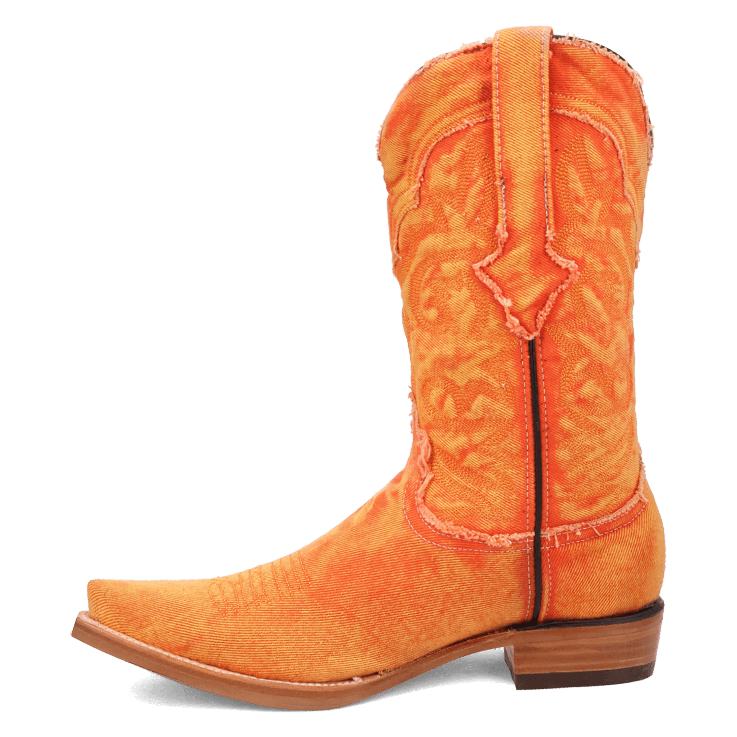 PRODUCT SHOT BIG EASY DENIM BOOT AT 135 DEGREE OUTSIDE ANGLE