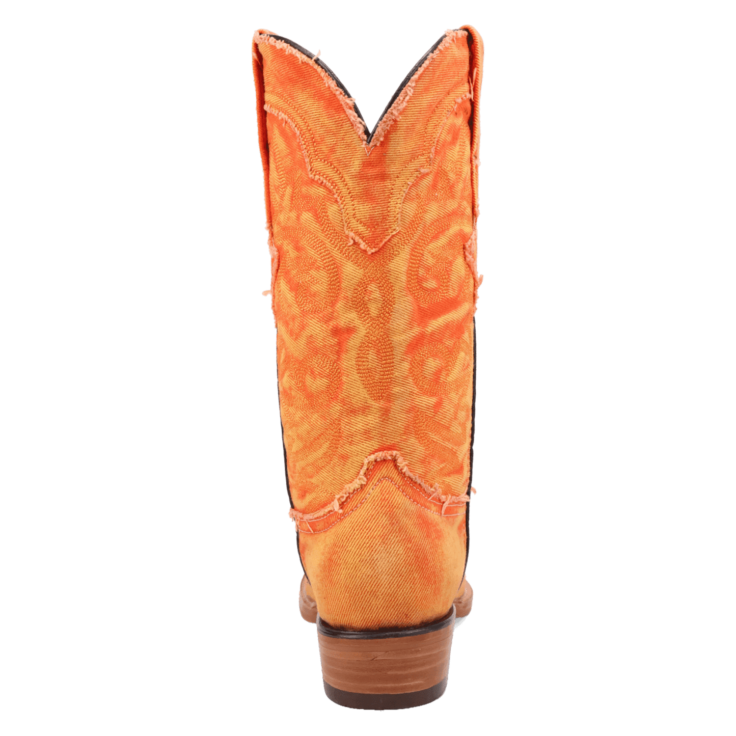 PRODUCT SHOT BIG EASY DENIM BOOT AT 180 DEGREE BACK ANGLE