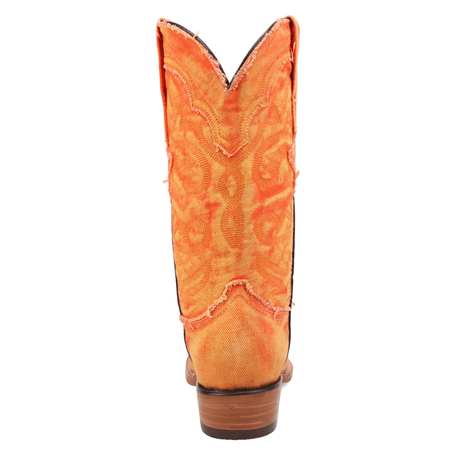 PRODUCT SHOT BIG EASY DENIM BOOT AT 180 DEGREE BACK ANGLE