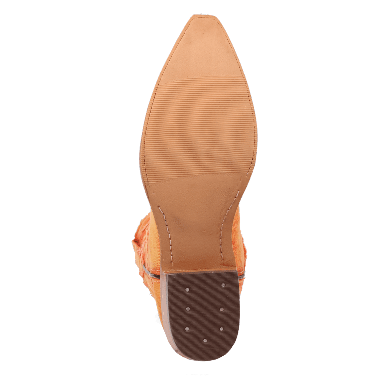PRODUCT SHOT BIG EASY DENIM BOOT AT OUTSOLE ANGLE