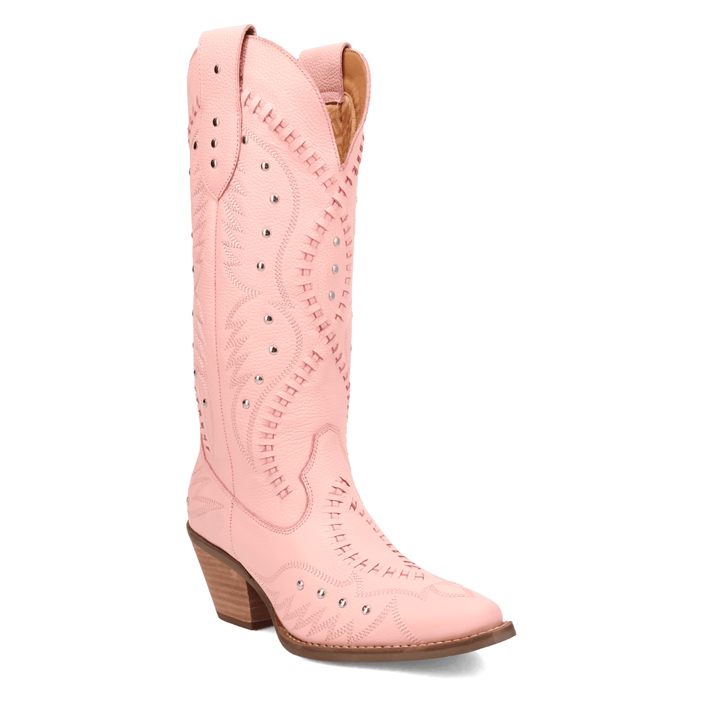 Angle 1, PRETTY 'N  PINK LEATHER BOOT