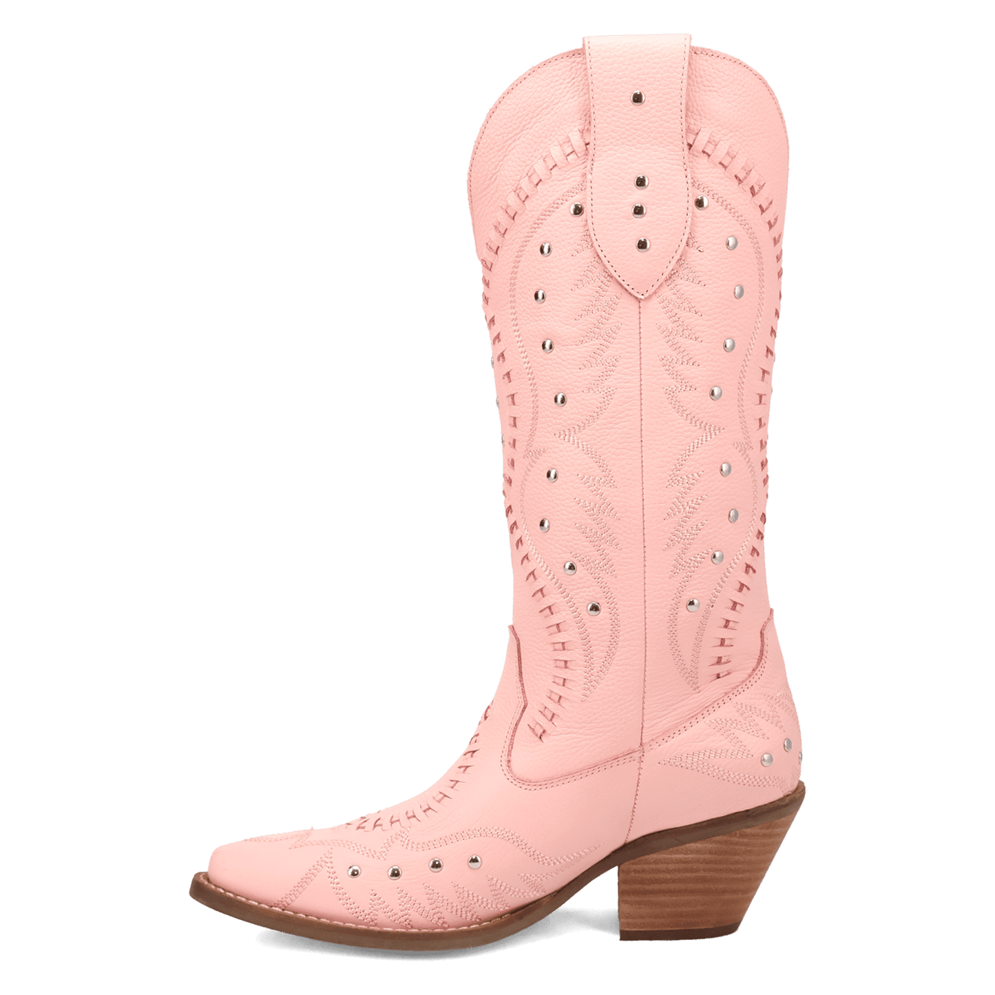 Angle 3, PRETTY 'N  PINK LEATHER BOOT