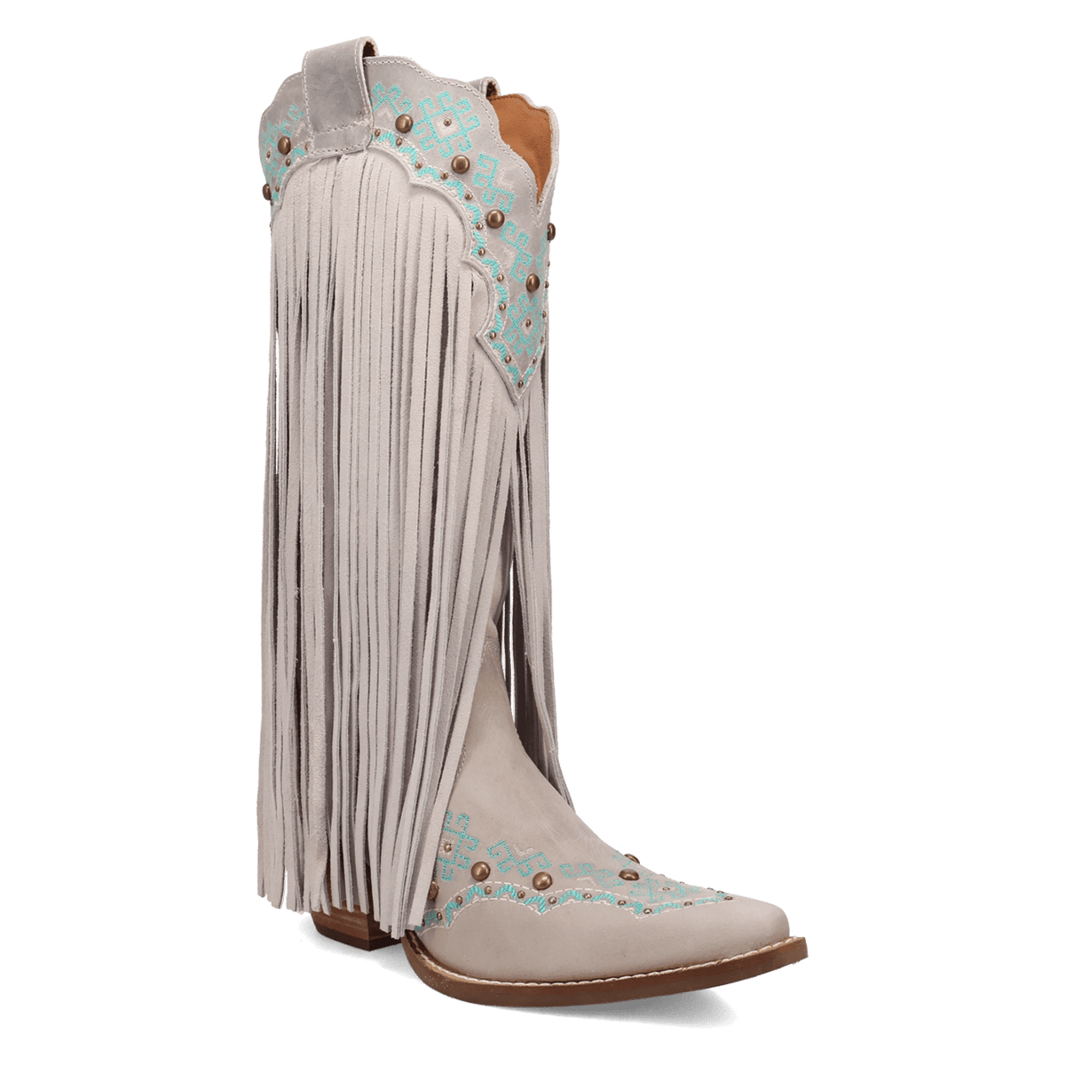 PRODUCT SHOT TEQUILA SUNRISE SUEDE BOOT AT 45 DEGREE ANGLE