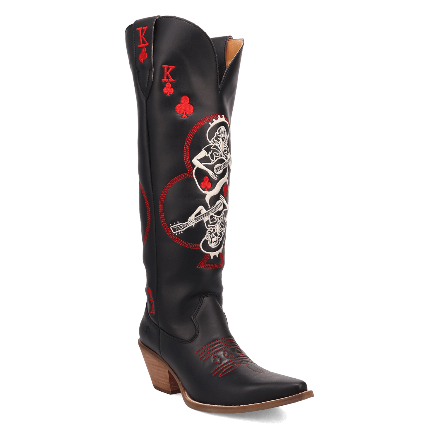 Angle 1, KING OF CLUBS LEATHER BOOT