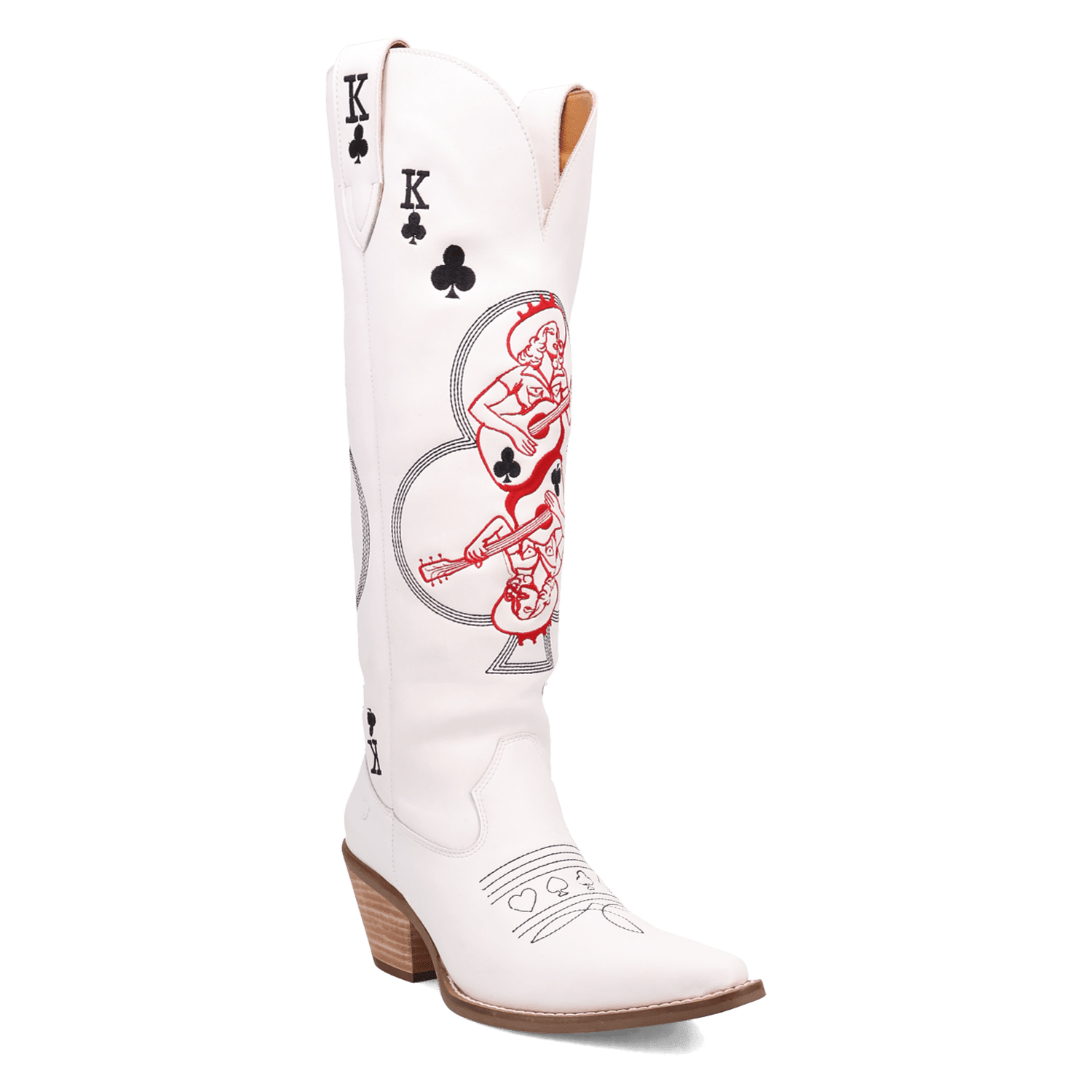 Angle 1, KING OF CLUBS LEATHER BOOT