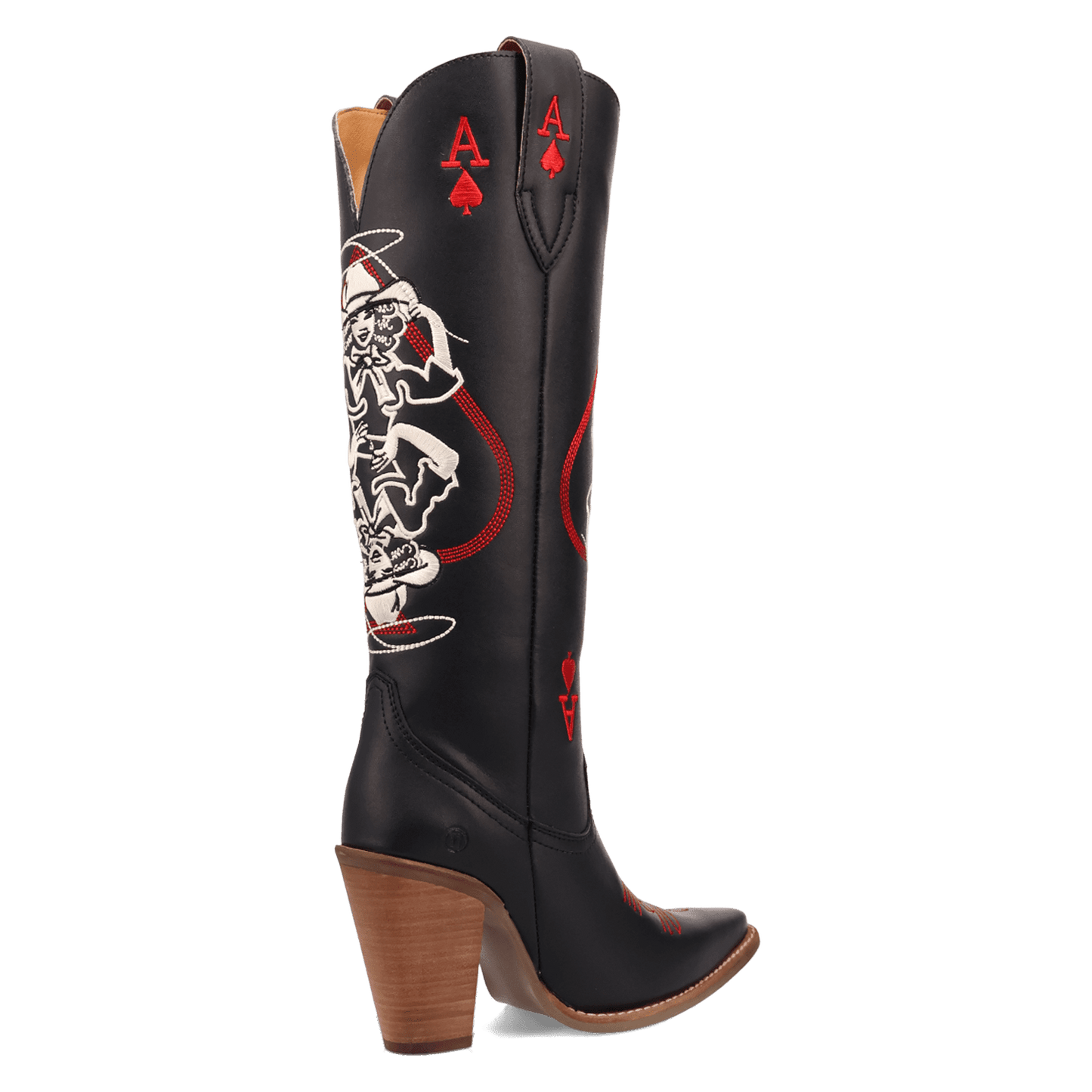 Angle 10, ACE OF SPADES LEATHER BOOT