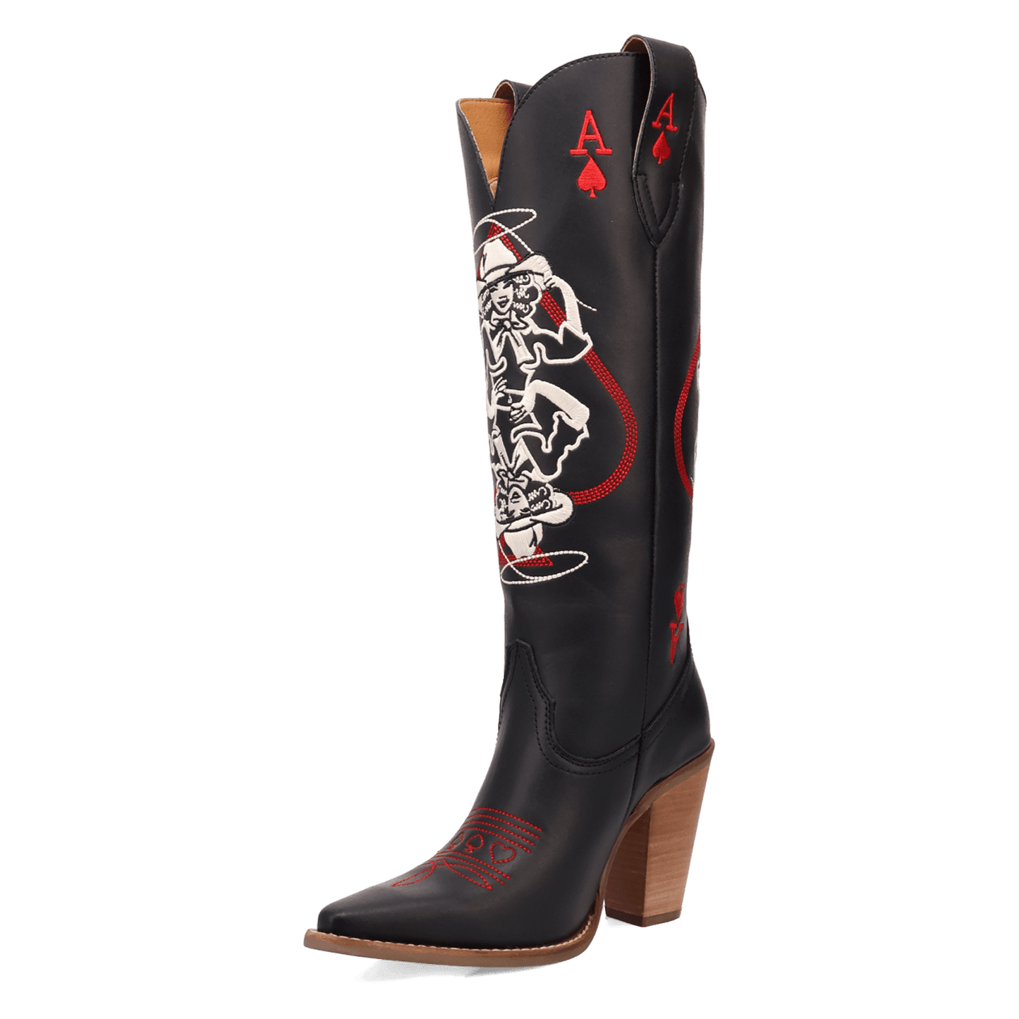 Angle 8, ACE OF SPADES LEATHER BOOT