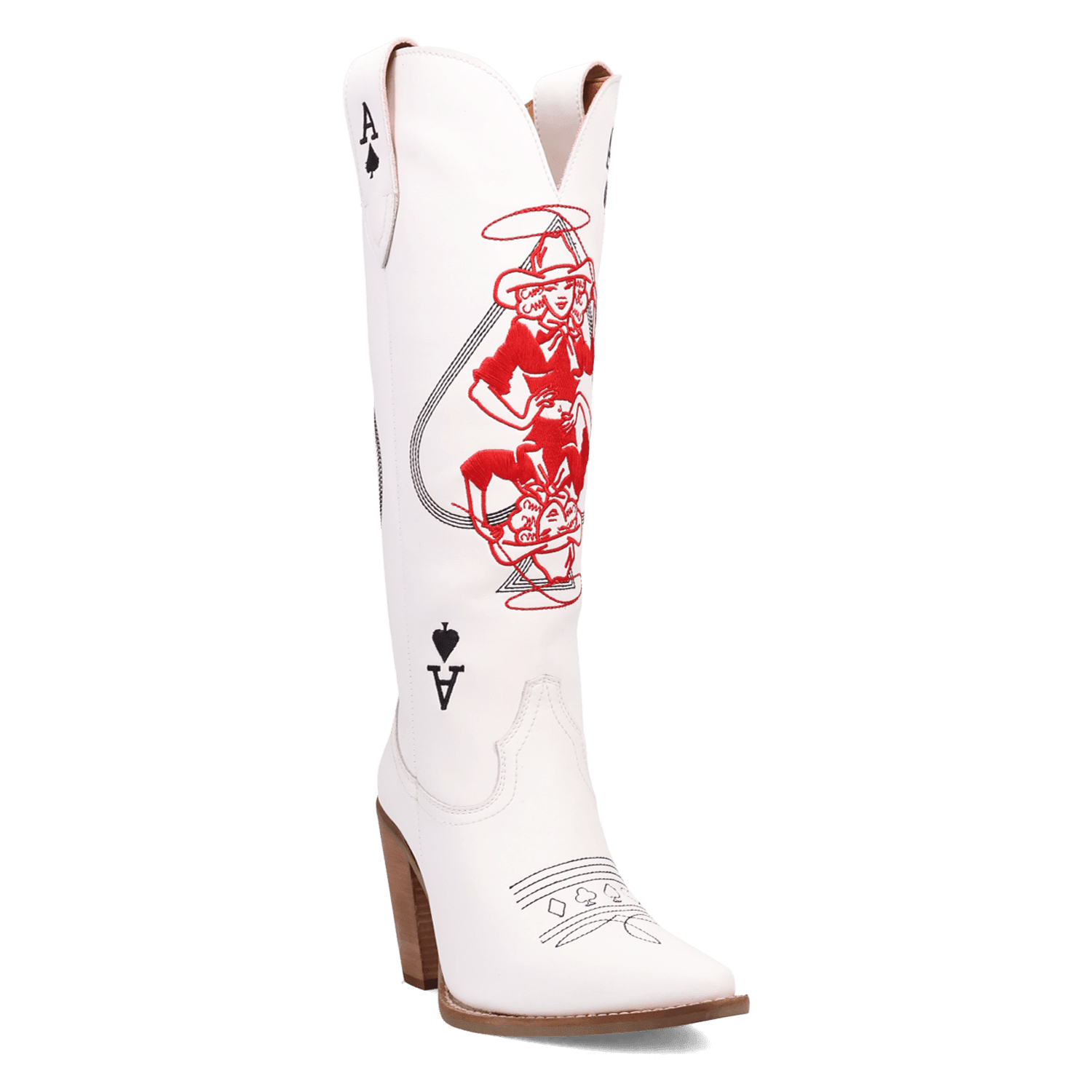 Angle 1, ACE OF SPADES LEATHER BOOT