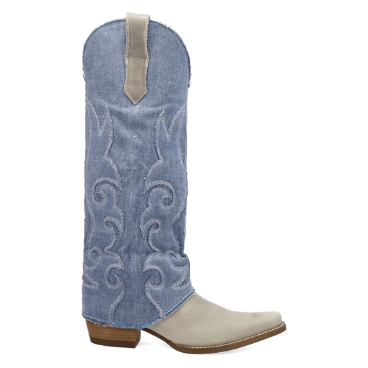 BLUE JEAN BABY LEATHER BOOT-WH - Dingo1969