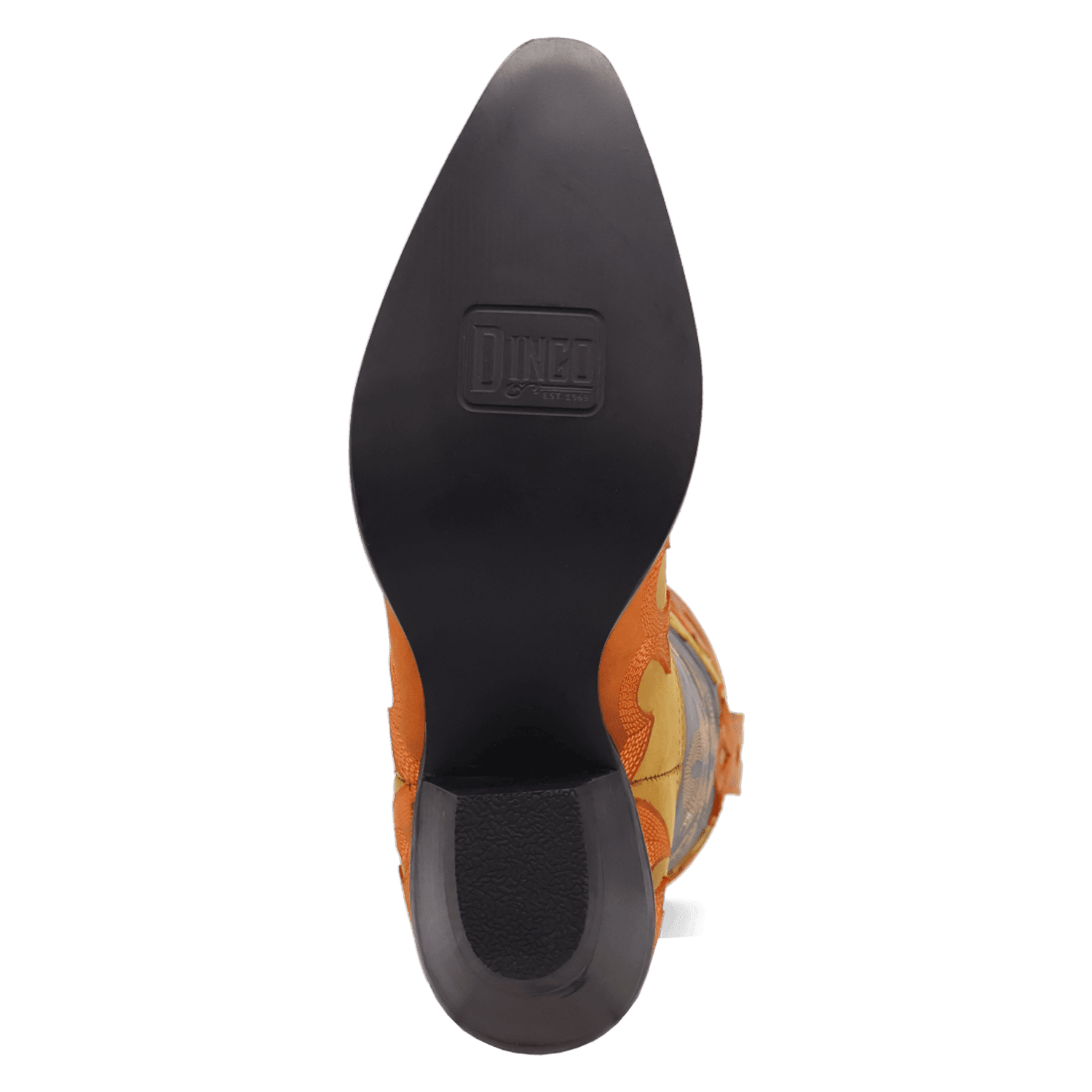 PRODUCT SHOT HOLY ROLLER LEATHER BOOT AT OUTSOLE ANGLE