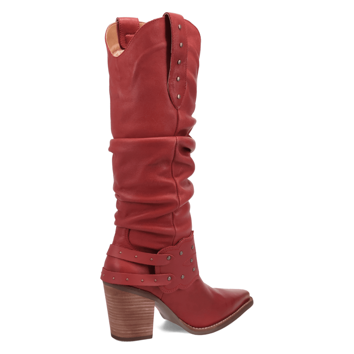 PRODUCT SHOT GRIT N' GRACE LEATHER BOOT AT 315 DEGREE ANGLE