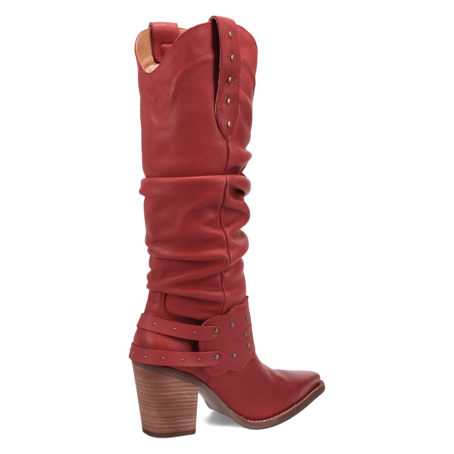 PRODUCT SHOT GRIT N' GRACE LEATHER BOOT AT 315 DEGREE ANGLE