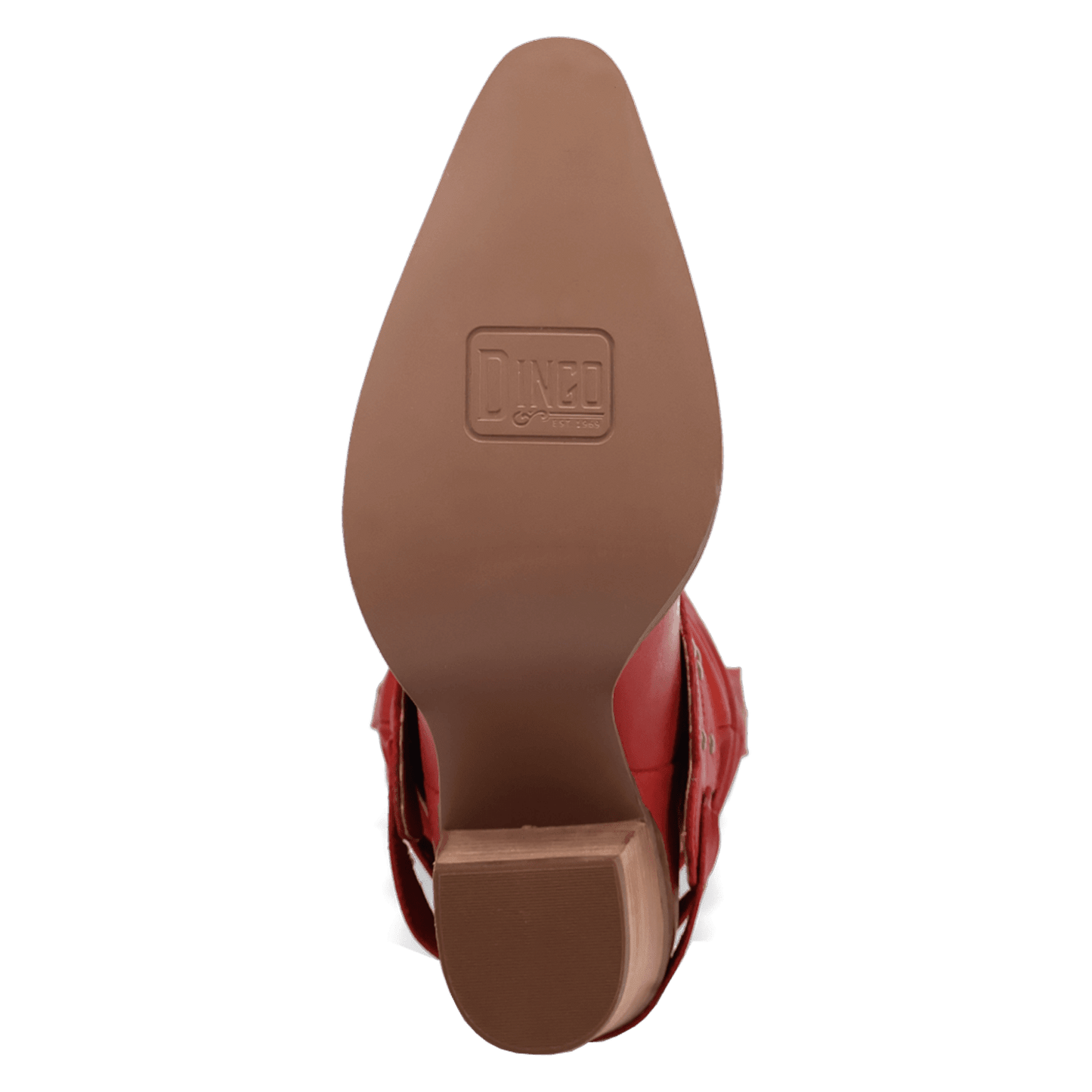 PRODUCT SHOT GRIT N' GRACE LEATHER BOOT AT OUTSOLE ANGLE