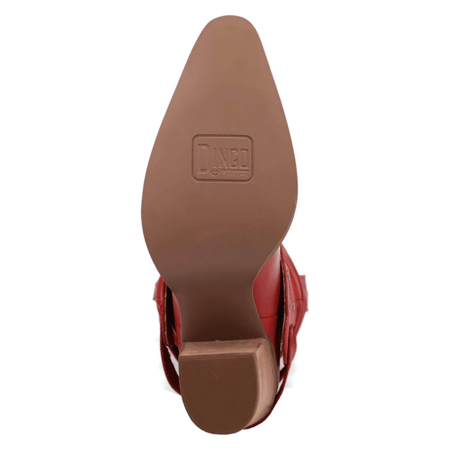PRODUCT SHOT GRIT N' GRACE LEATHER BOOT AT OUTSOLE ANGLE