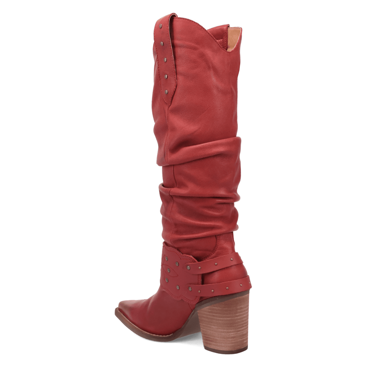 PRODUCT SHOT GRIT N' GRACE LEATHER BOOT AT 270 DEGREE ANGLE
