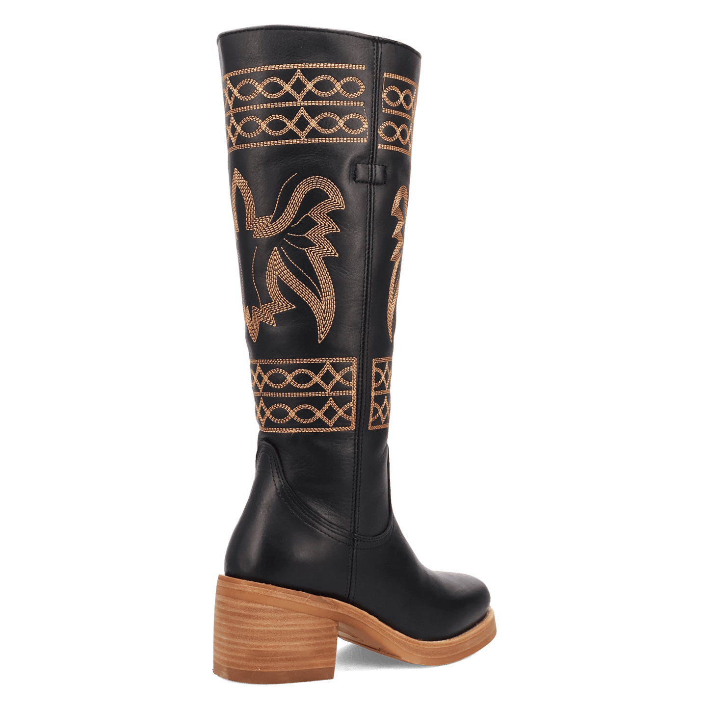 PRODUCT SHOT AVALON LEATHER BOOT AT 315 DEGREE ANGLE
