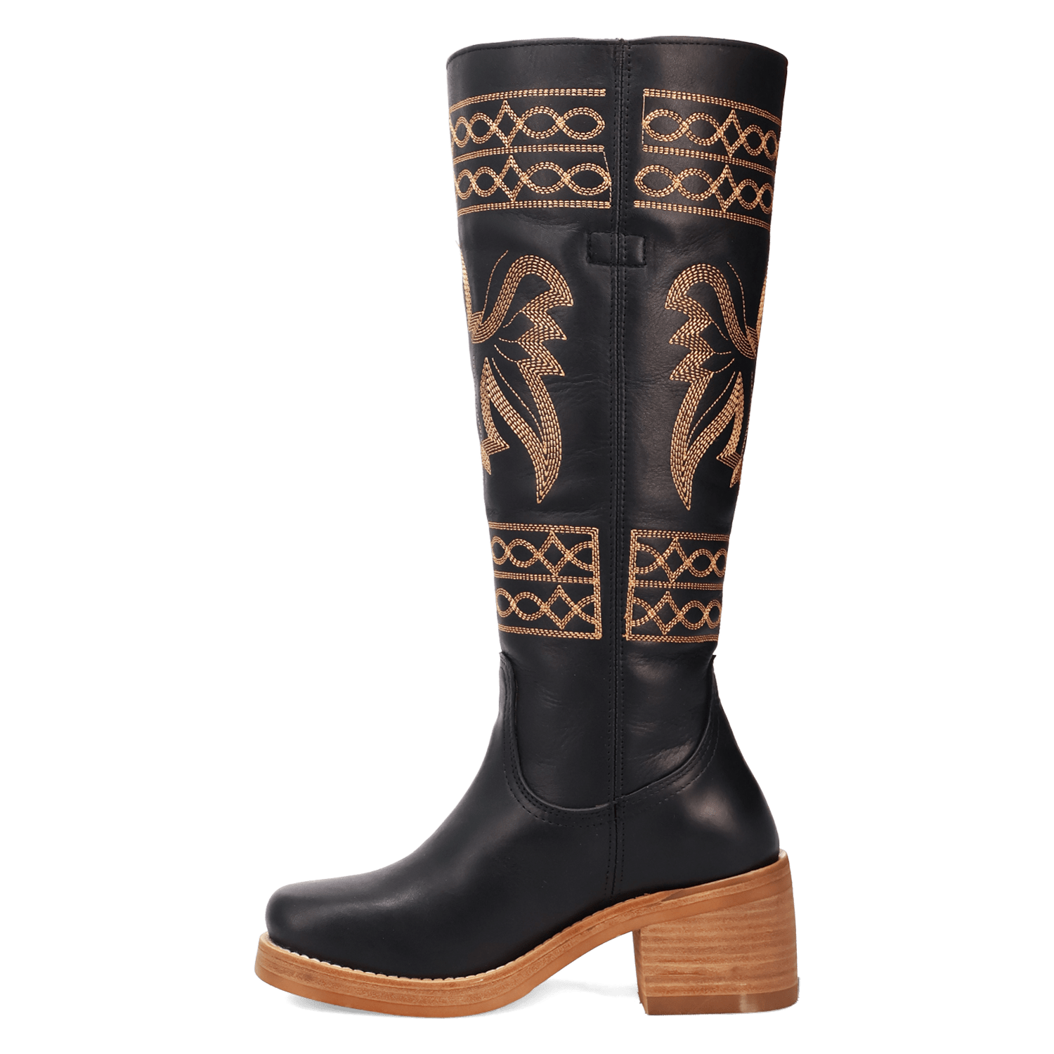 PRODUCT SHOT AVALON LEATHER BOOT AT 135 DEGREE OUTSIDE ANGLE