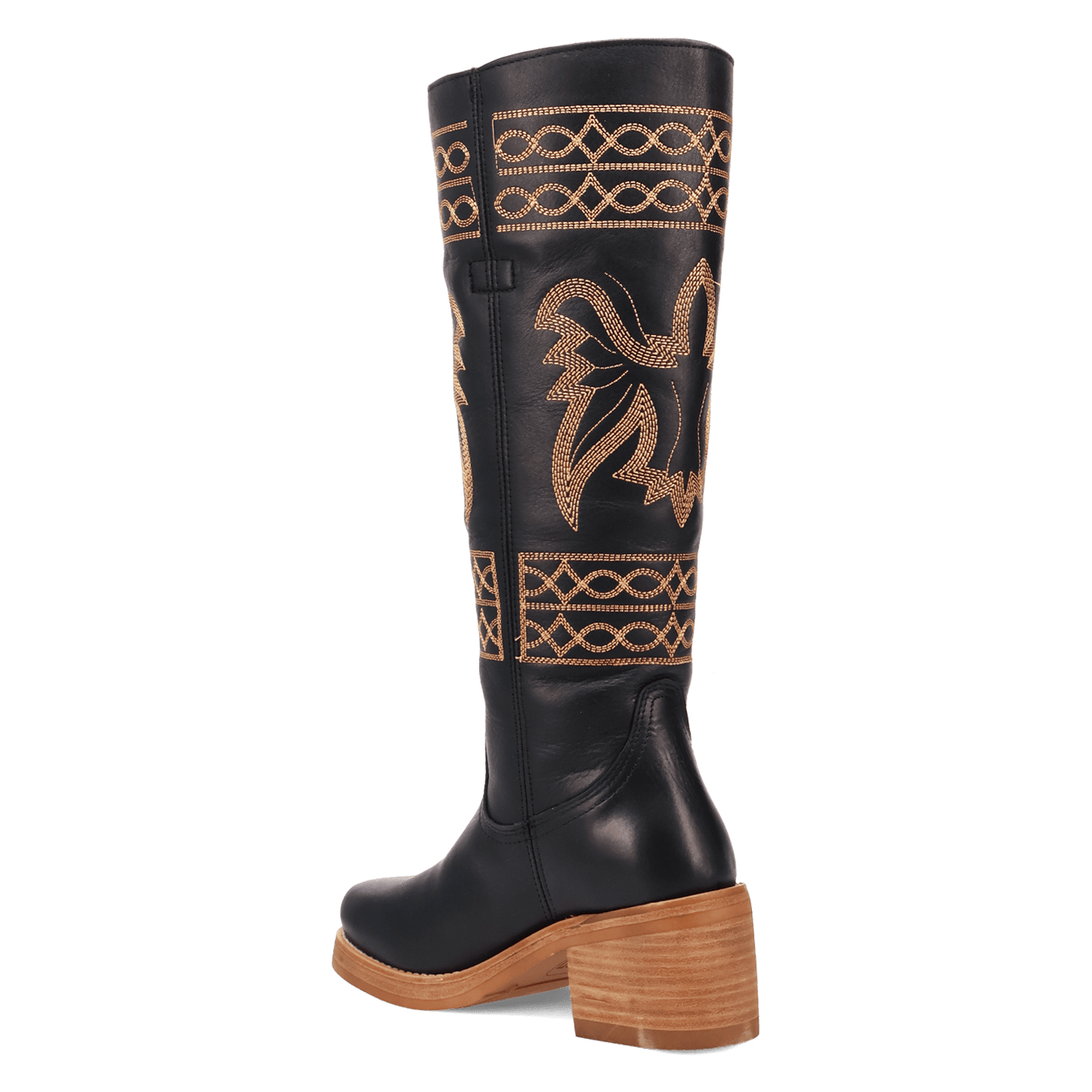 PRODUCT SHOT AVALON LEATHER BOOT AT 270 DEGREE ANGLE