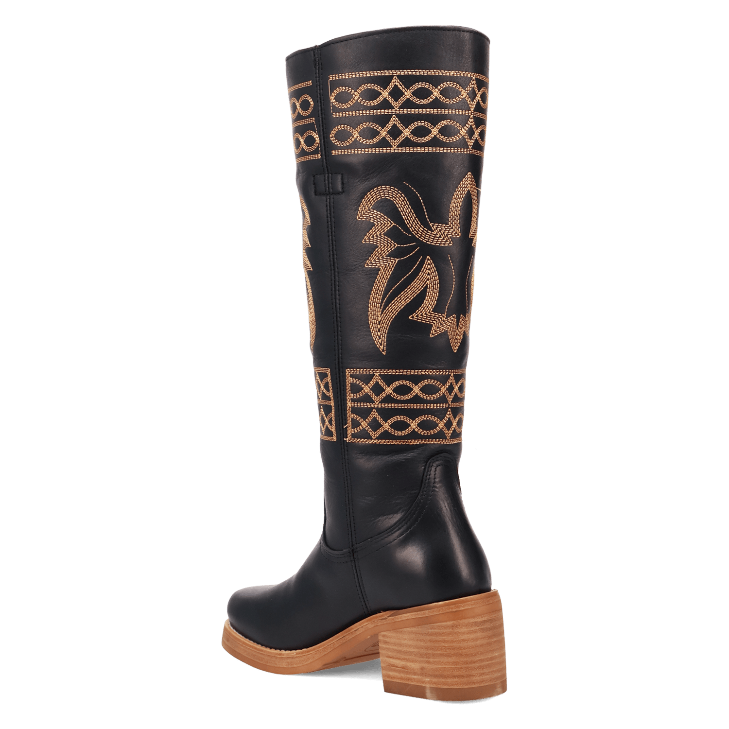 PRODUCT SHOT AVALON LEATHER BOOT AT 270 DEGREE ANGLE