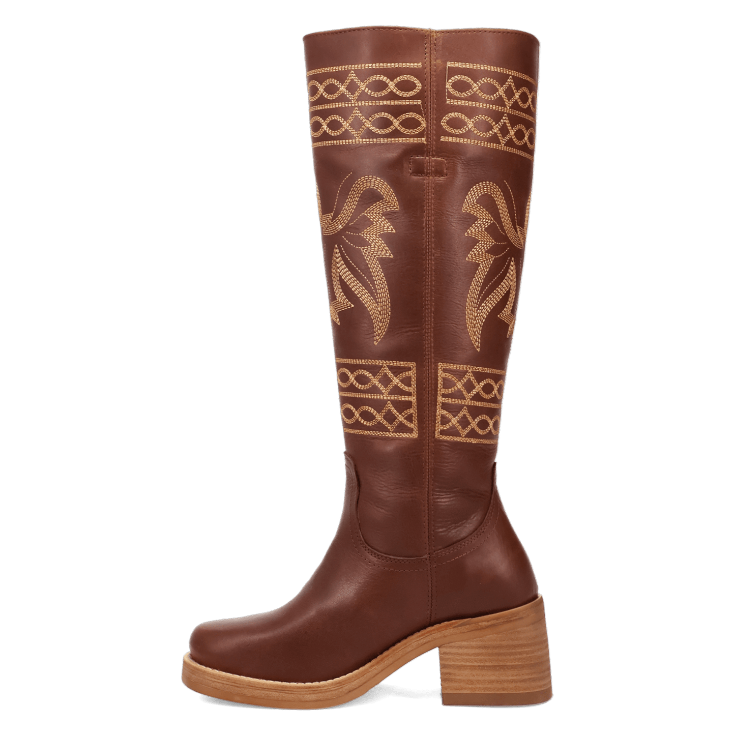 PRODUCT SHOT AVALON LEATHER BOOT AT 135 DEGREE OUTSIDE ANGLE