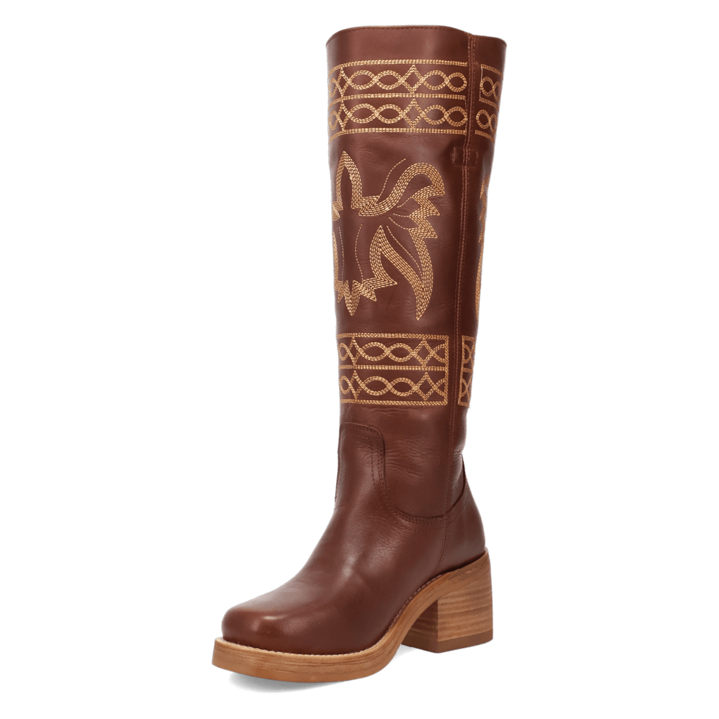 PRODUCT SHOT AVALON LEATHER BOOT AT 225 DEGREE ANGLE