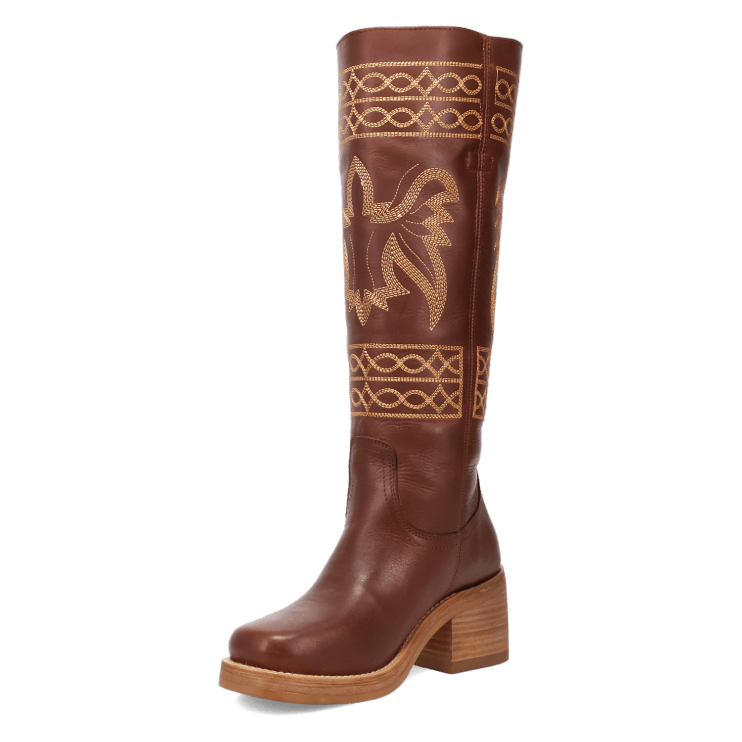 PRODUCT SHOT AVALON LEATHER BOOT AT 225 DEGREE ANGLE