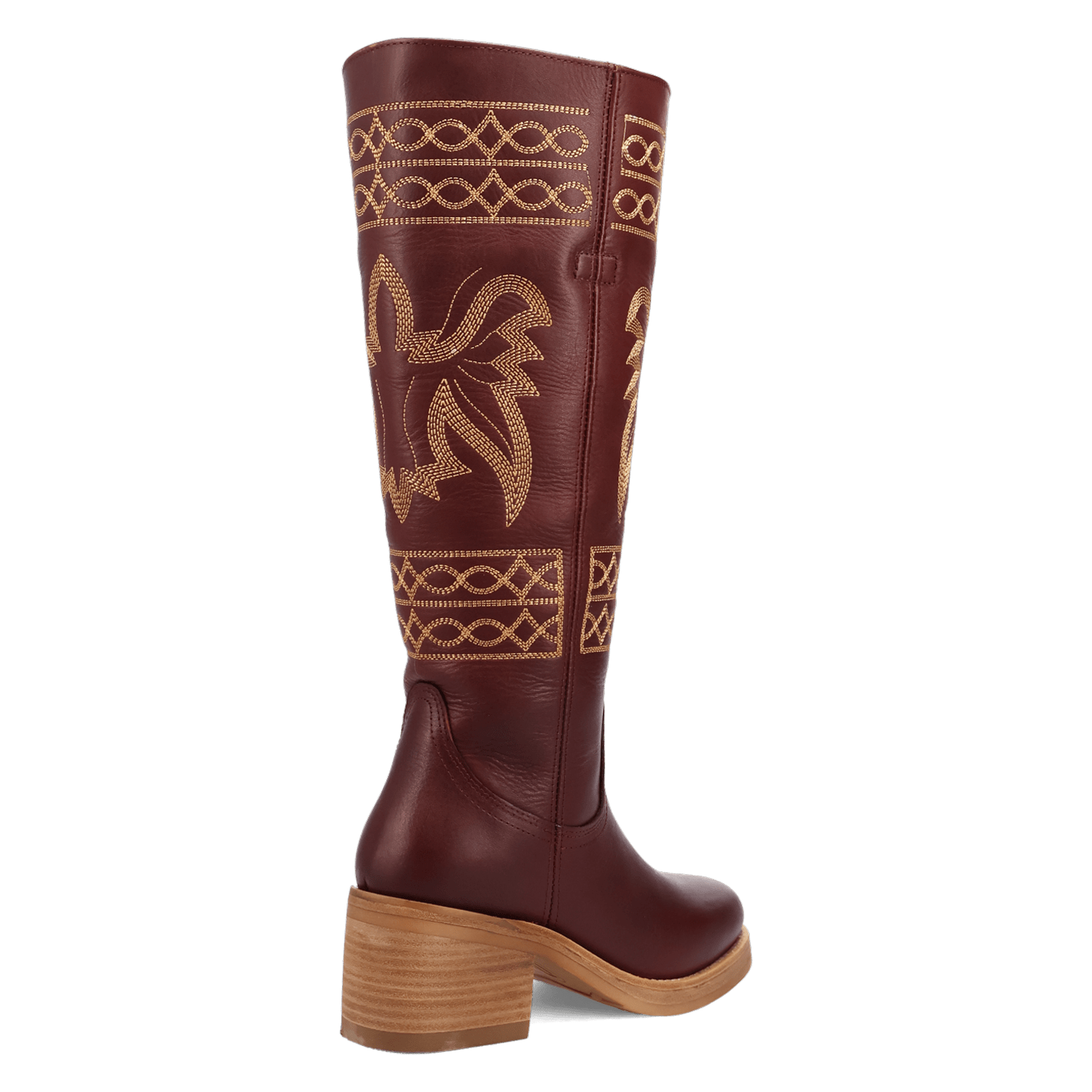 PRODUCT SHOT AVALON LEATHER BOOT AT 315 DEGREE ANGLE