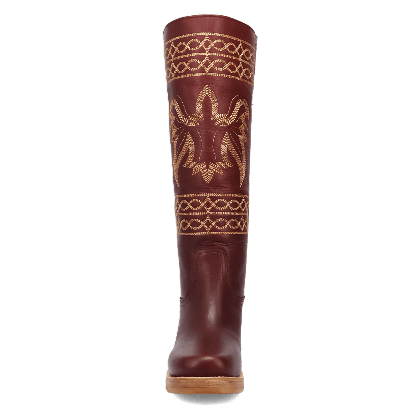 PRODUCT SHOT AVALON LEATHER BOOT AT FRONT ANGLE