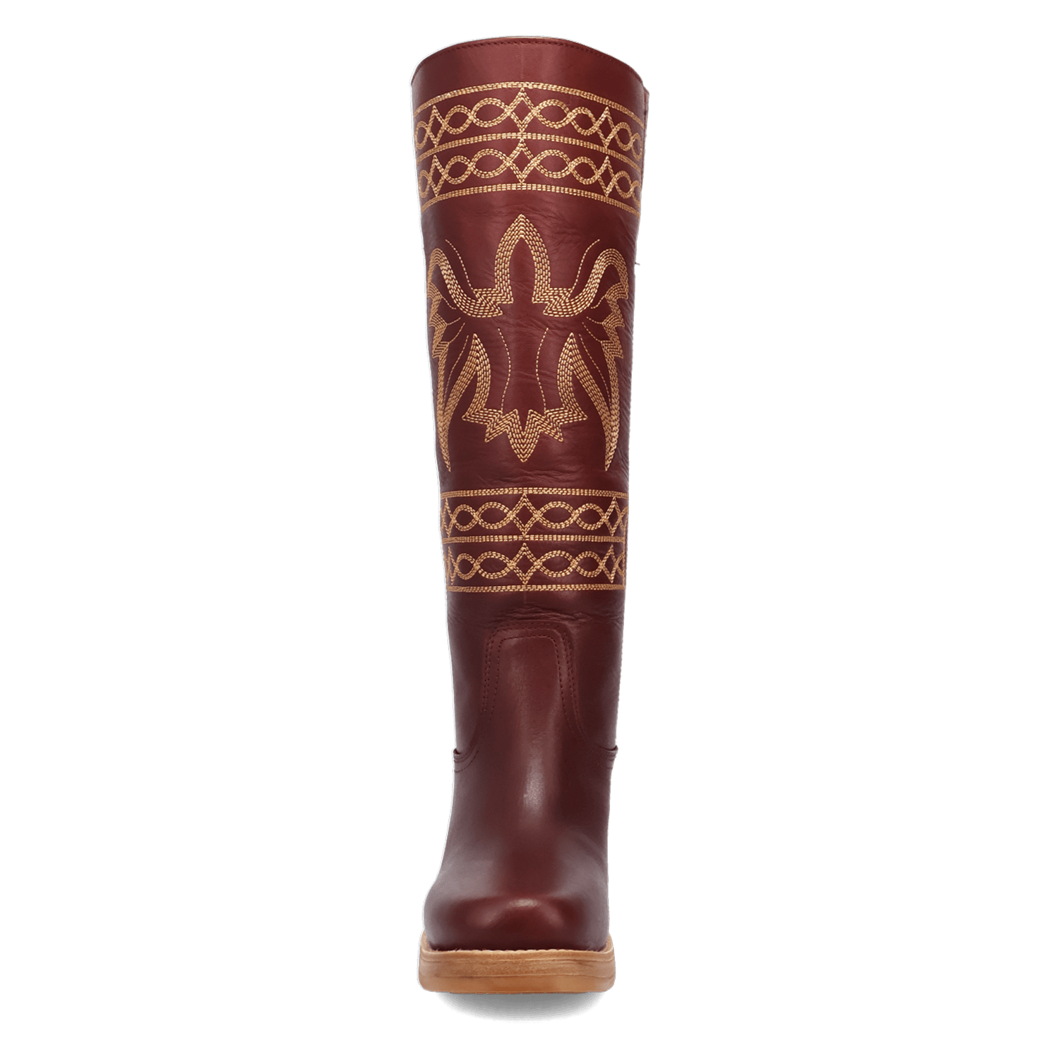 PRODUCT SHOT AVALON LEATHER BOOT AT FRONT ANGLE