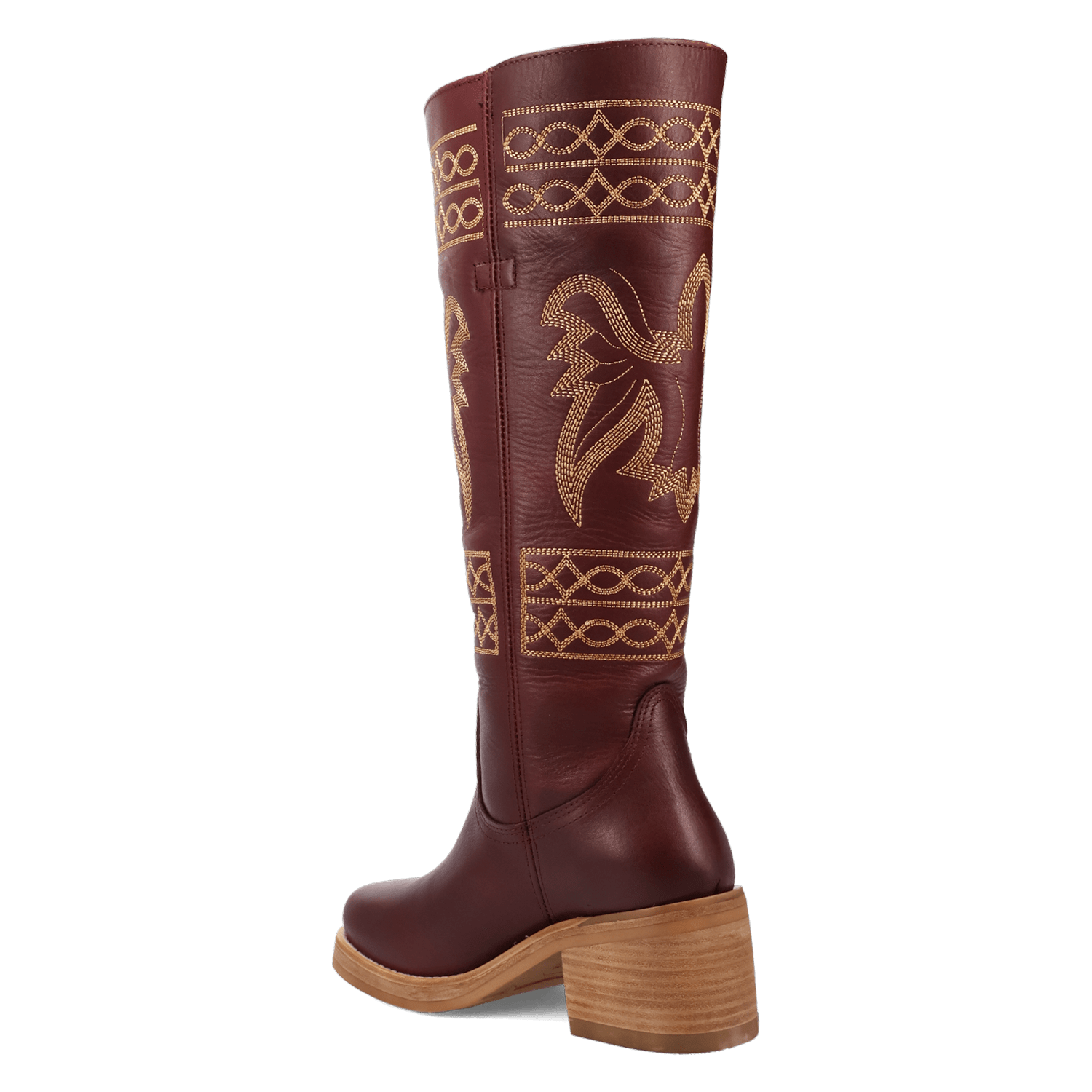 PRODUCT SHOT AVALON LEATHER BOOT AT 270 DEGREE ANGLE