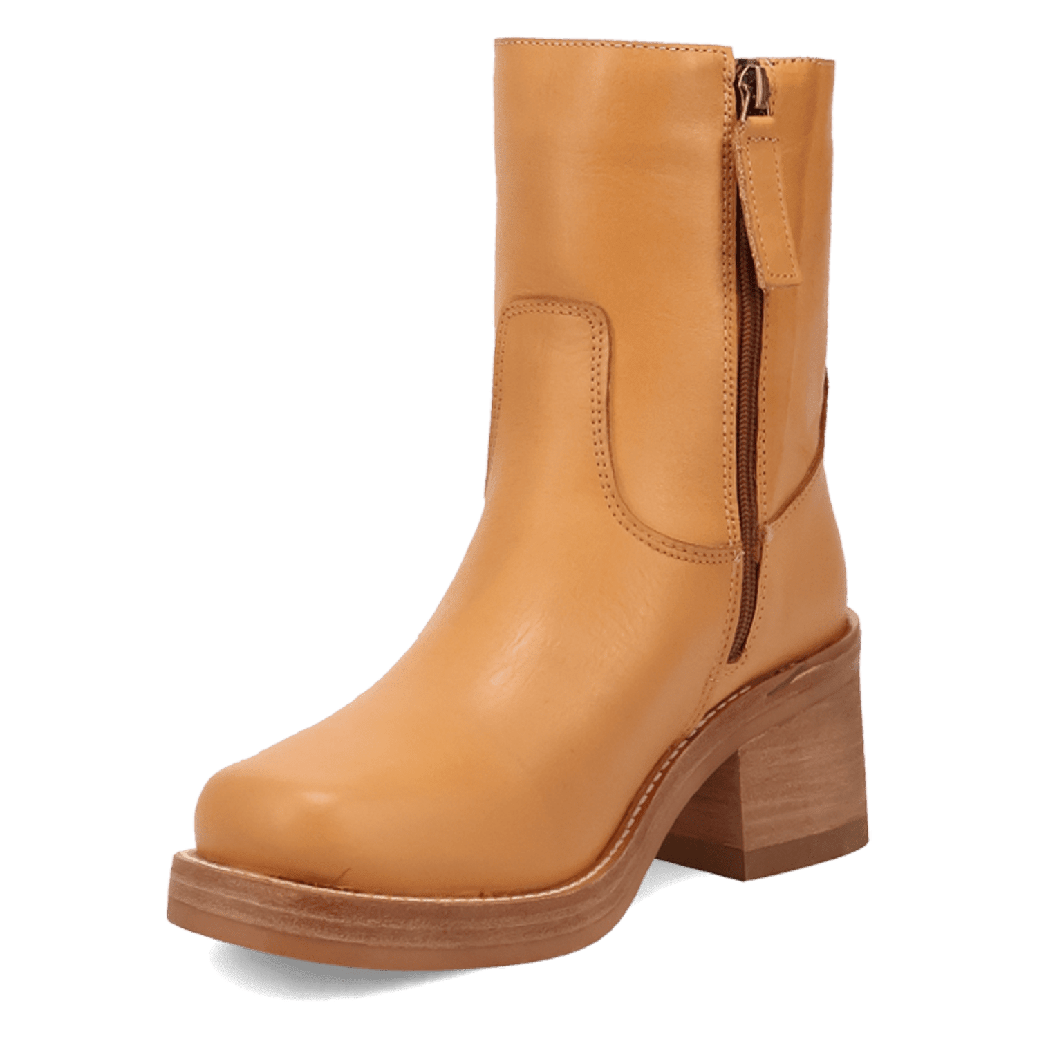 PRODUCT SHOT ROXY LEATHER BOOTIE AT 225 DEGREE ANGLE