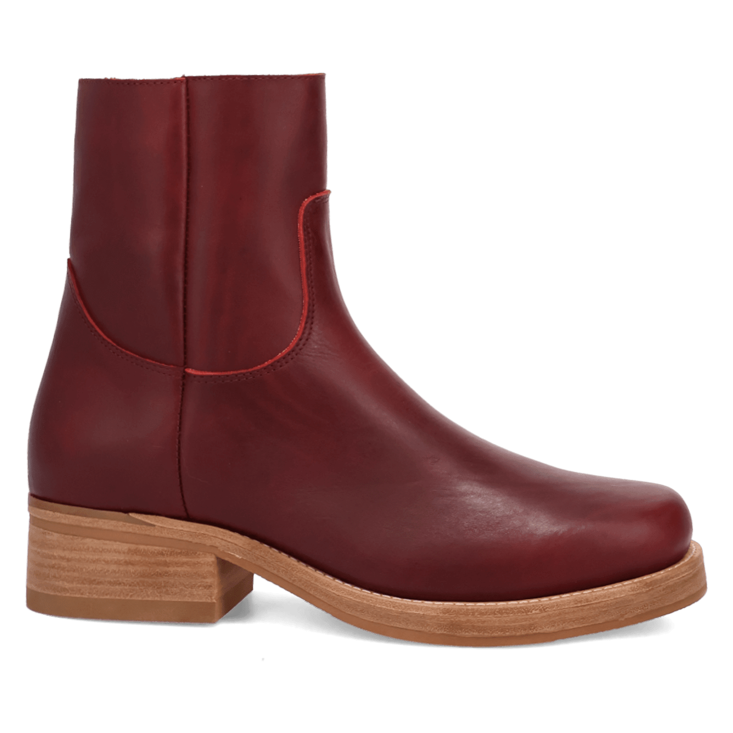 PRODUCT SHOT BANNER LEATHER BOOT AT 90 DEGREE INSIDE ANGLE