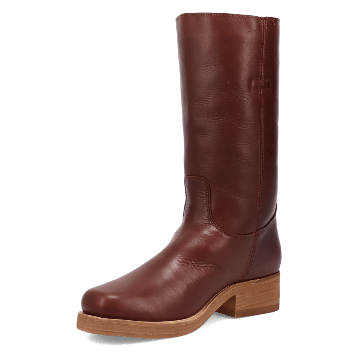 PRODUCT SHOT DUTTON LEATHER BOOT AT 225 DEGREE ANGLE